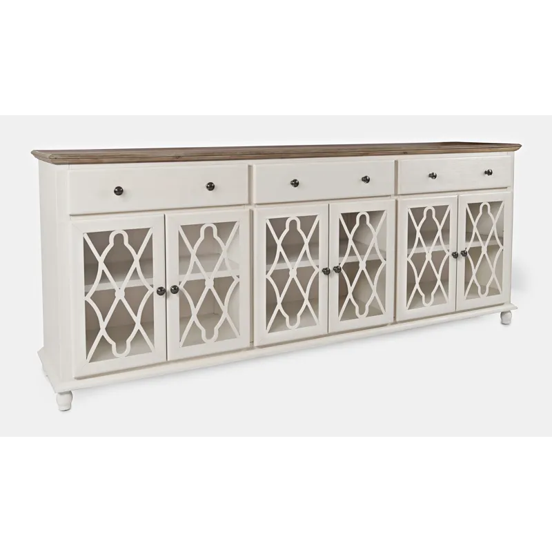 Aurora Hills Country Wire-Brushed 6 Door Accent Chest