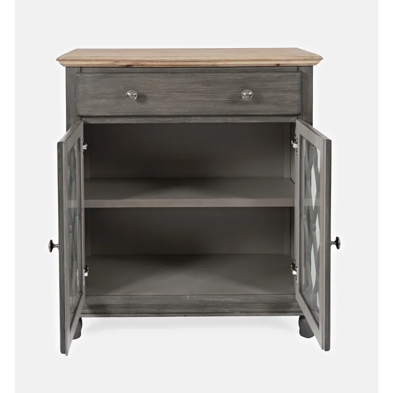 Aurora Hills Country Wire-Brushed 2 Door Accent Chest