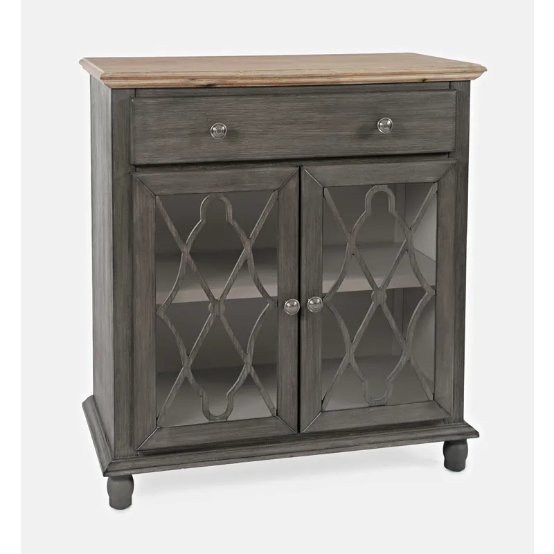 Aurora Hills Country Wire-Brushed 2 Door Accent Chest