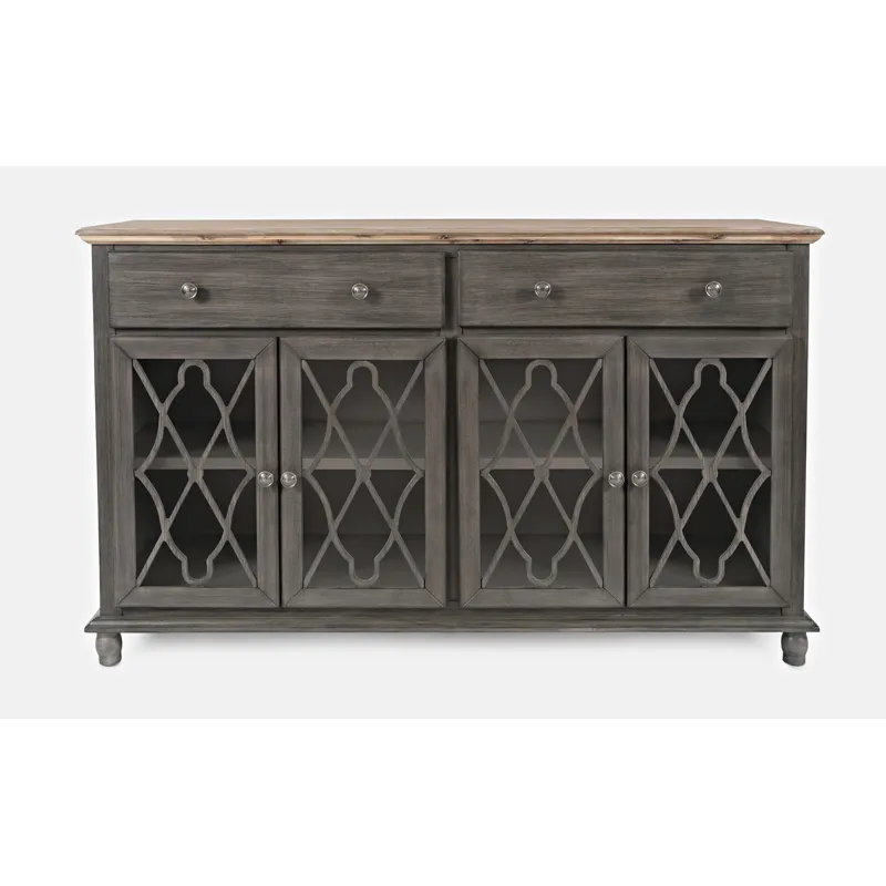 Aurora Hills Country Wire-Brushed 4 Door Accent Chest