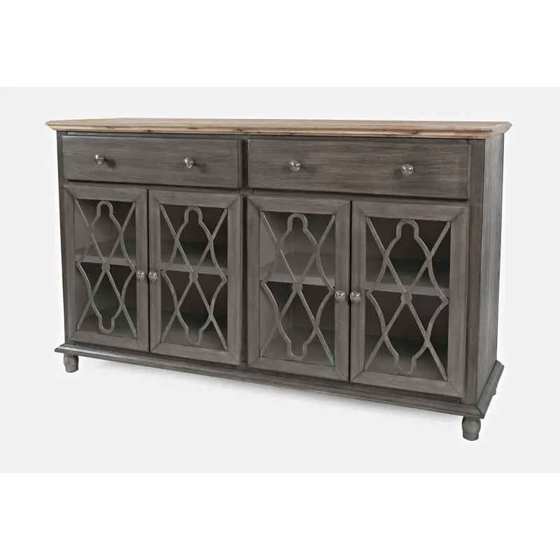 Aurora Hills Country Wire-Brushed 4 Door Accent Chest