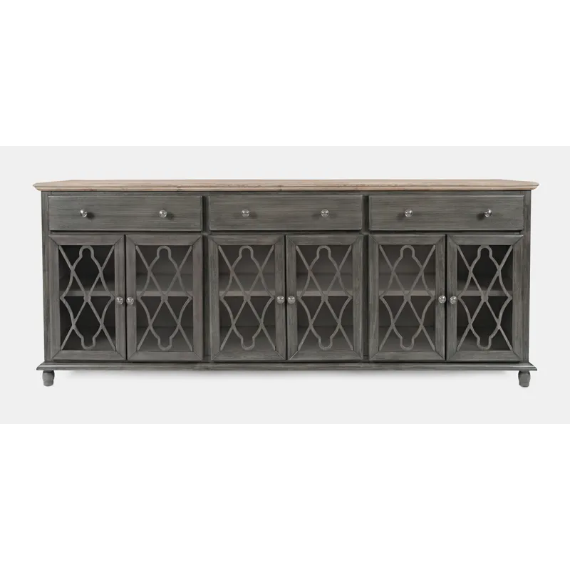 Aurora Hills Country Wire-Brushed 6 Door Accent Chest