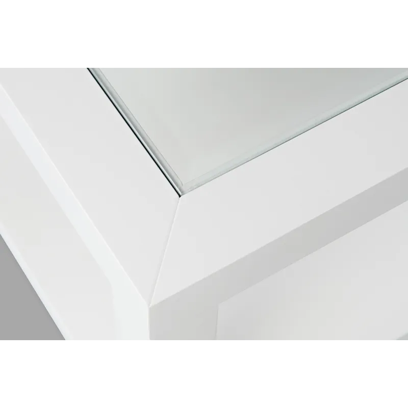 Urban Icon Contemporary Rectangular Glass Inlay Coffee Table