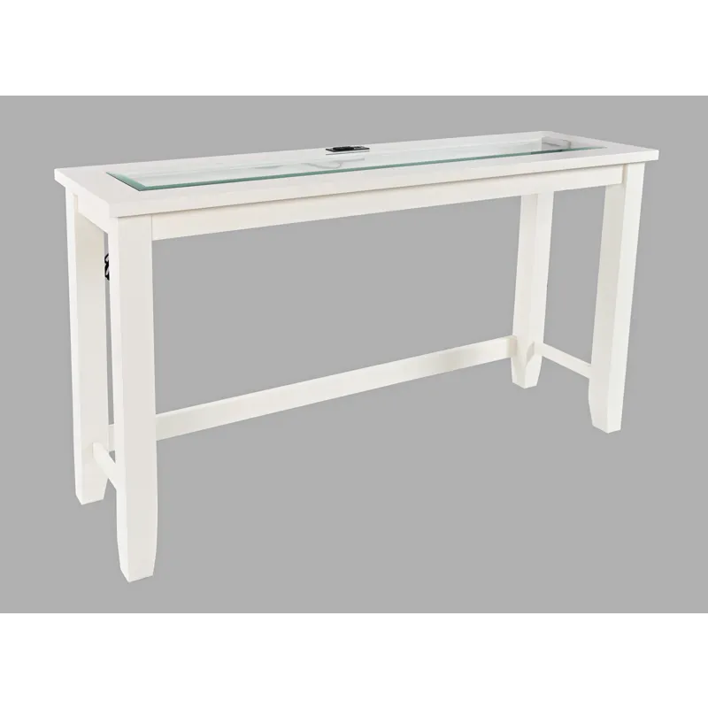 Urban Icon Contemporary 4 Piece Counter Height 66\" Dining Table Set With USB Charging