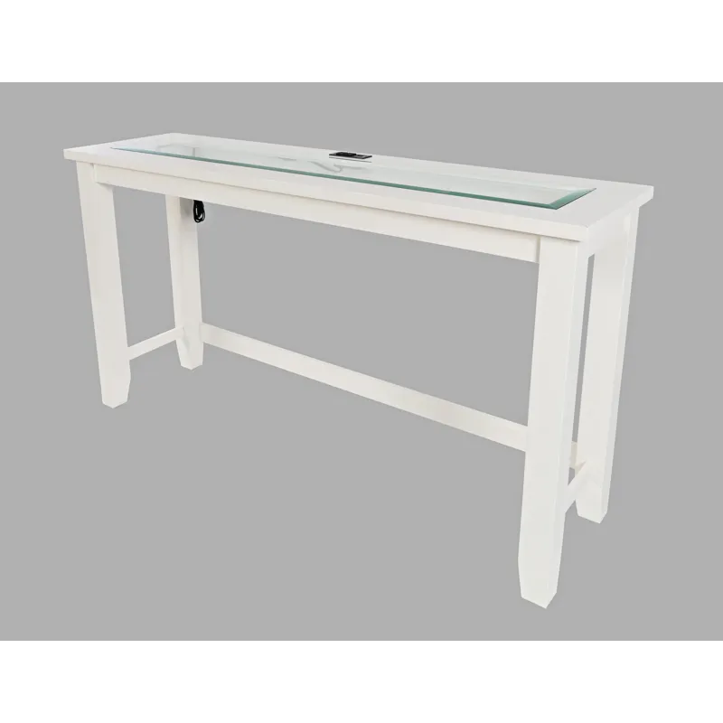 Urban Icon Contemporary 4 Piece Counter Height 66\" Dining Table Set With USB Charging