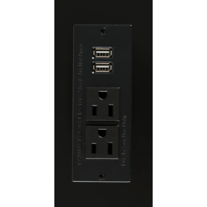 Urban Icon Contemporary 4 Piece Counter Height 66\" Dining Table Set With USB Charging