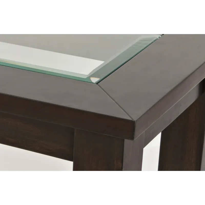 Urban Icon Contemporary 4 Piece Counter Height 66\" Dining Table Set With USB Charging