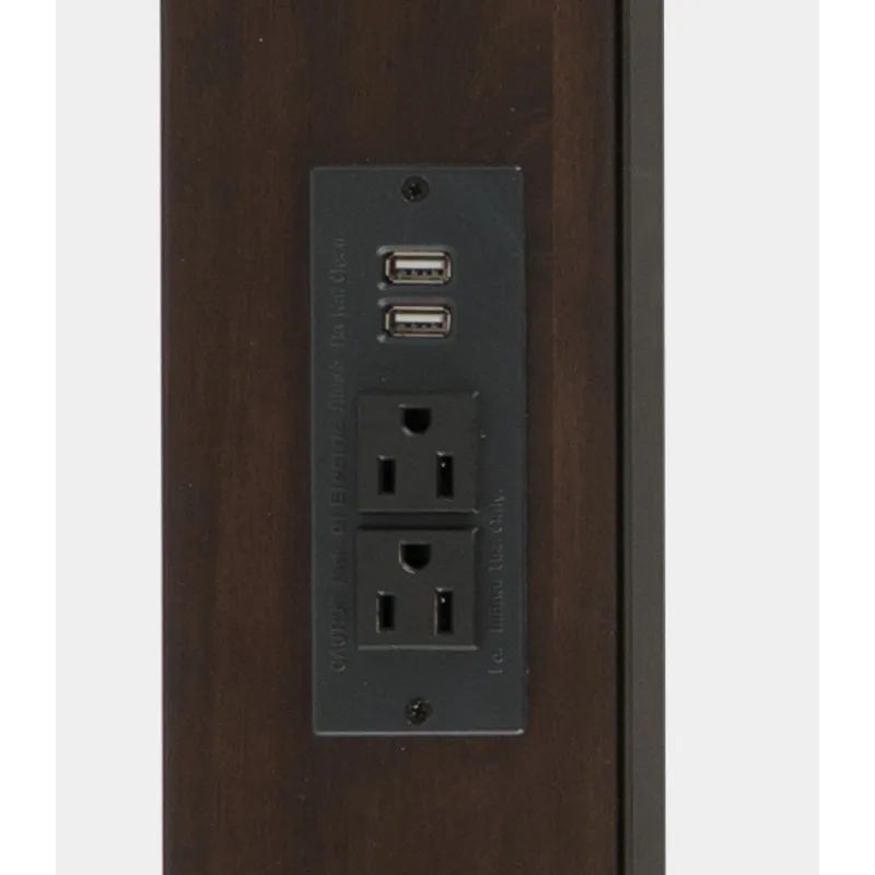 Urban Icon Contemporary 4 Piece Counter Height 66\" Dining Table Set With USB Charging