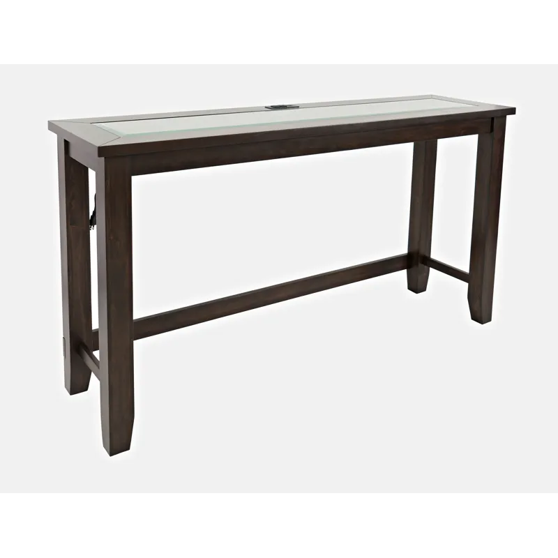 Urban Icon Contemporary 4 Piece Counter Height 66\" Dining Table Set With USB Charging