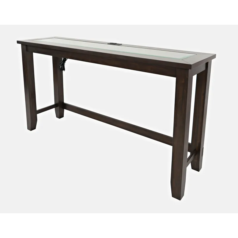 Urban Icon Contemporary 4 Piece Counter Height 66\" Dining Table Set With USB Charging