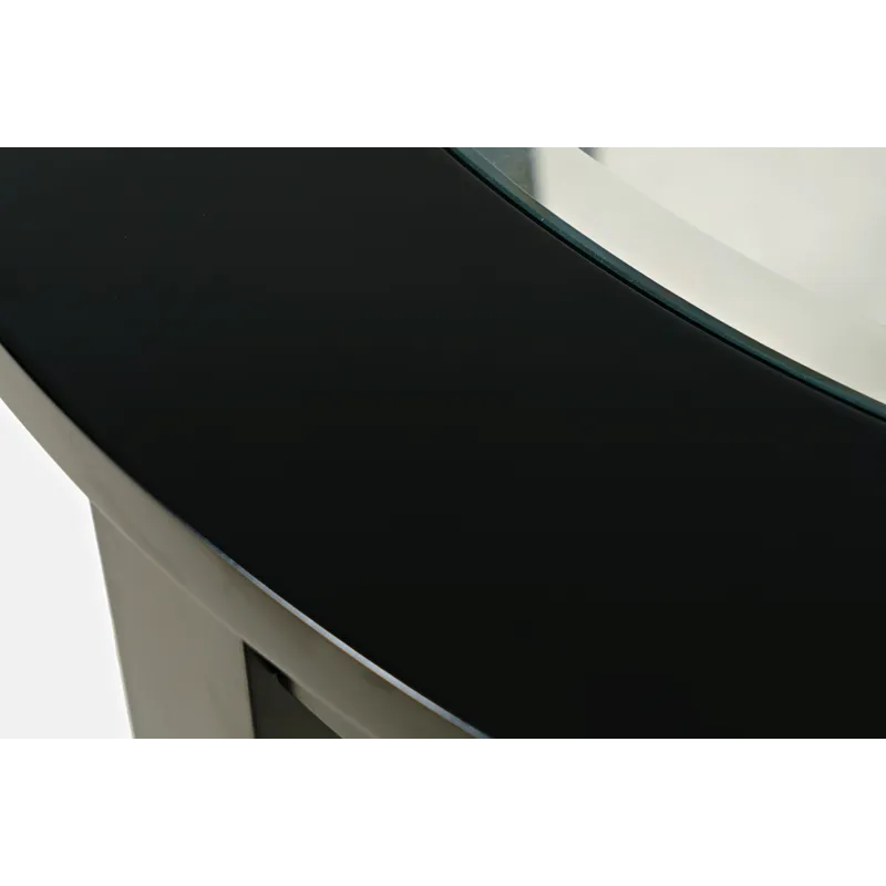 Urban Icon Contemporary 42\" Round Counter Height Glass Inlay Dining Table