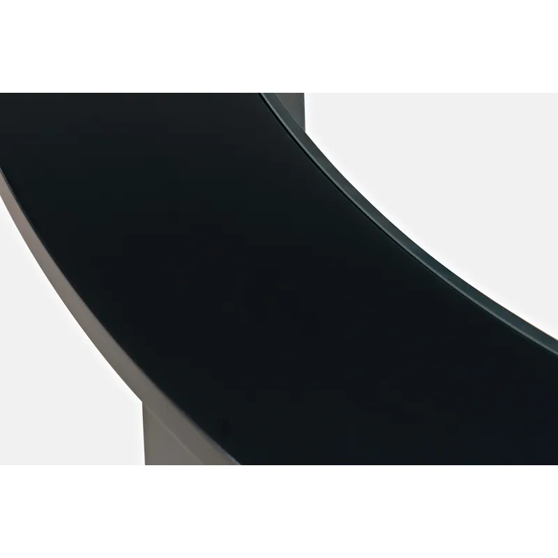 Urban Icon Contemporary 42\" Round Glass Inlay Dining Table