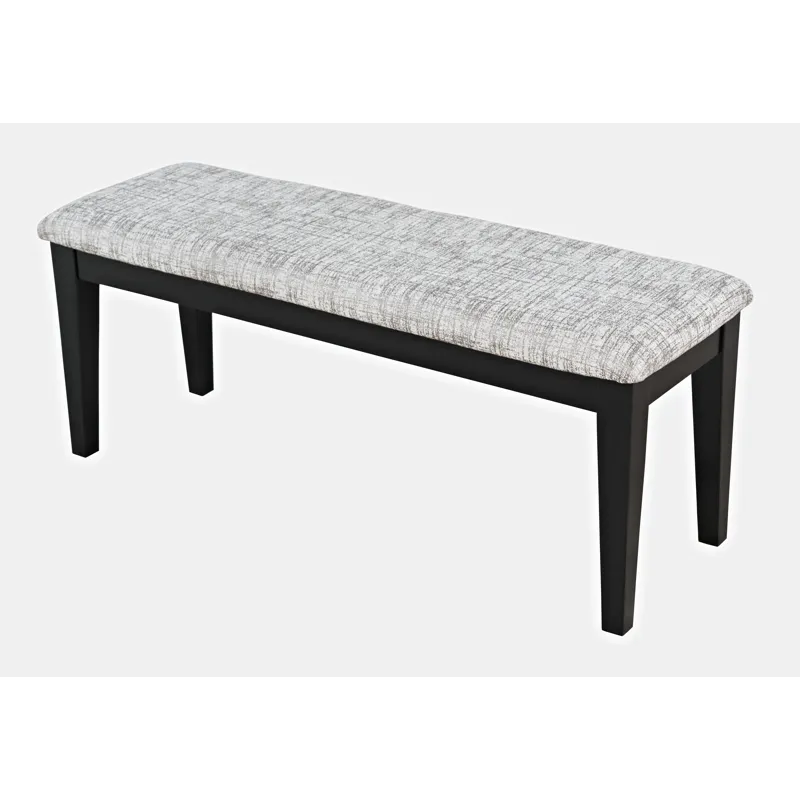 Urban Icon Contemporary 66\" Four-Piece Dining Set With Upholstered Chairs And Bench