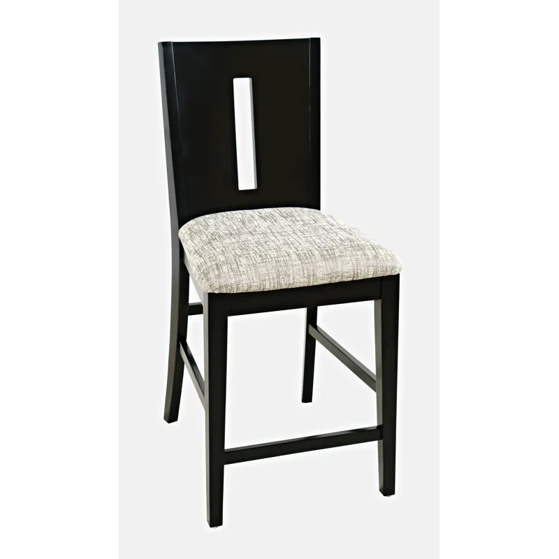 Urban Icon Contemporary Slotback Upholstered Counter Stool(Set Of 2)