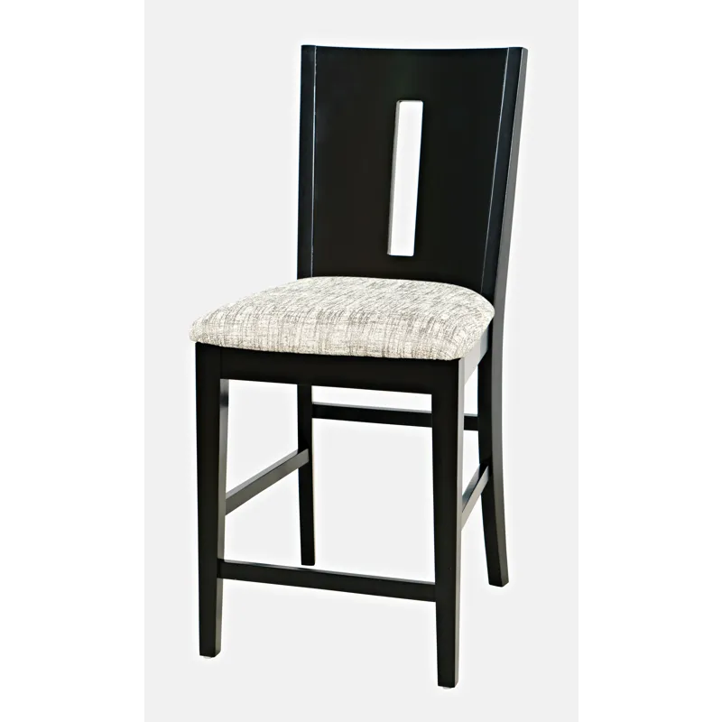 Urban Icon Contemporary Slotback Upholstered Counter Stool(Set Of 2)