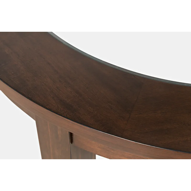 Urban Icon Contemporary 42\" Round Counter Height Glass Inlay Dining Table