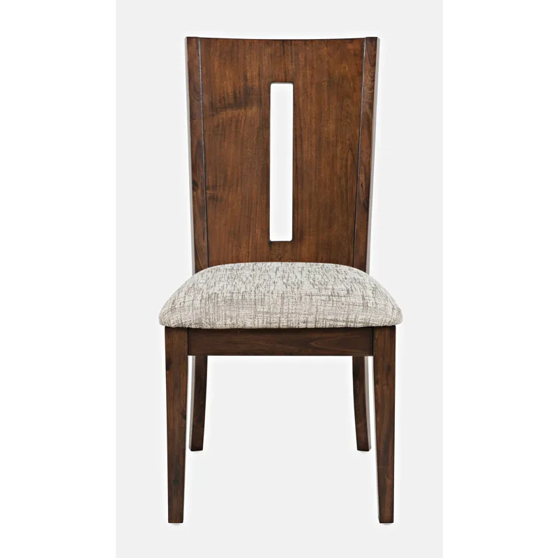 Urban Icon Contemporary 42\" Round Five-Piece Dining Set With Upholstered Chairs