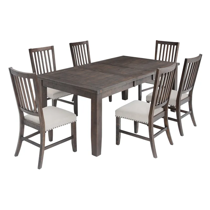 Willow Creek Rustic Distressed 78\" Seven-Piece Dining Set