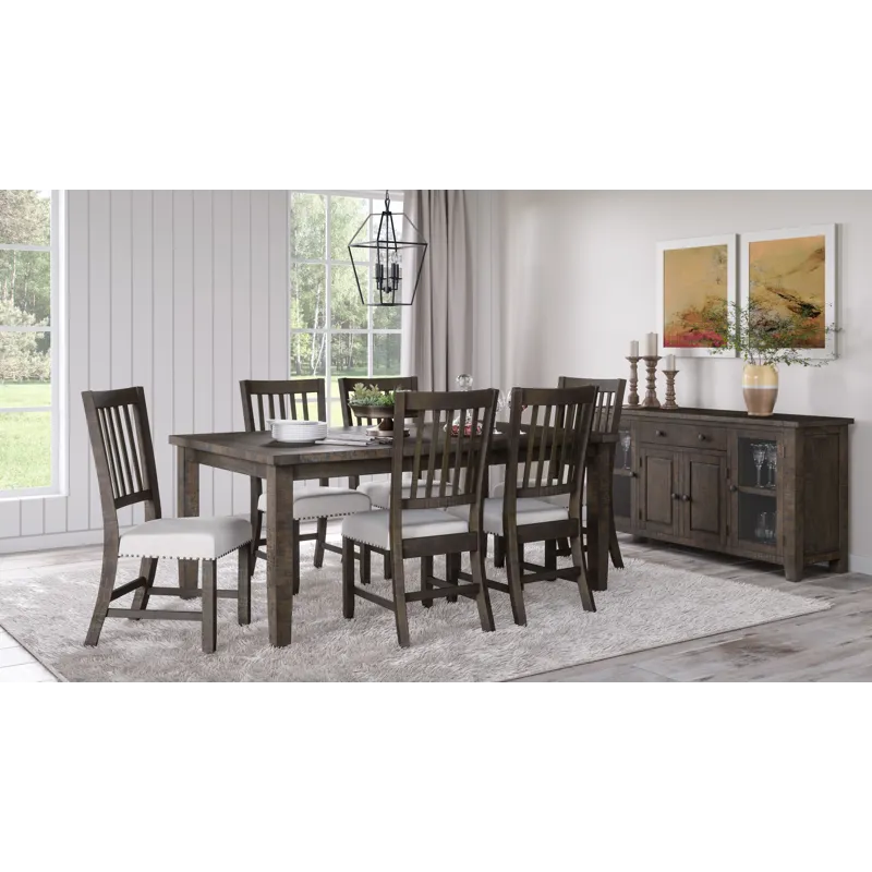 Willow Creek Rustic Distressed 78\" Seven-Piece Dining Set