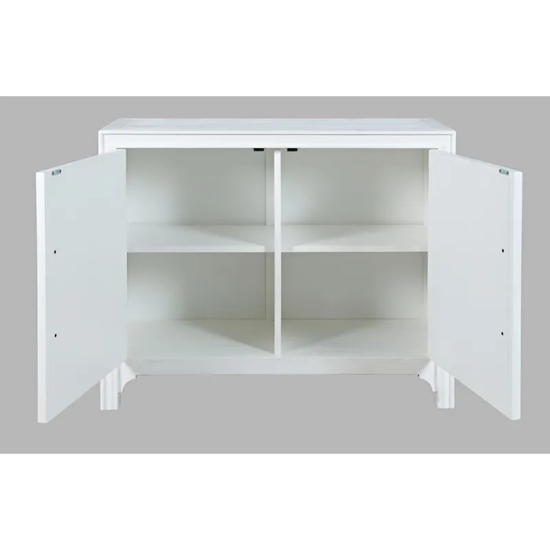 Gramercy Mid-Century Modern Chevron Two Door 40\" Accent Chest