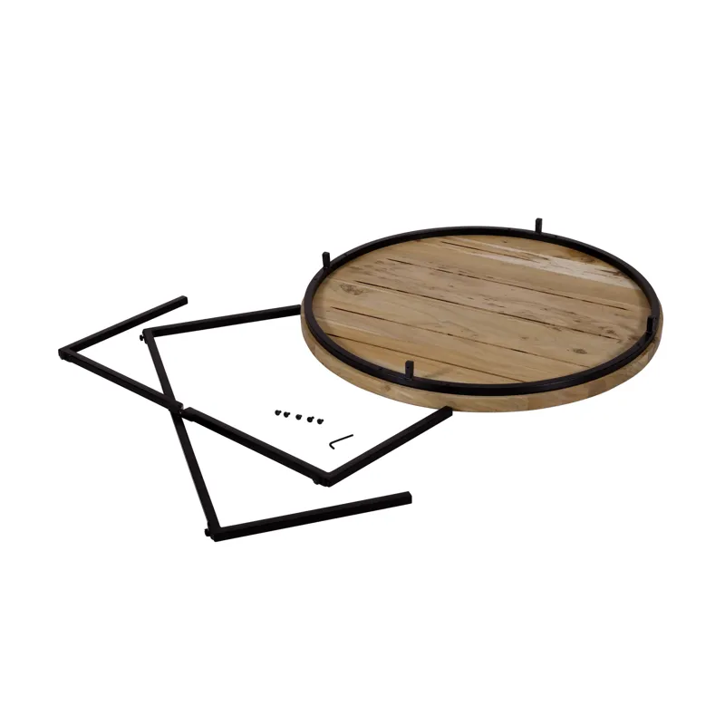 Ames Solid Wood Modern 36\" Round Coffee Table