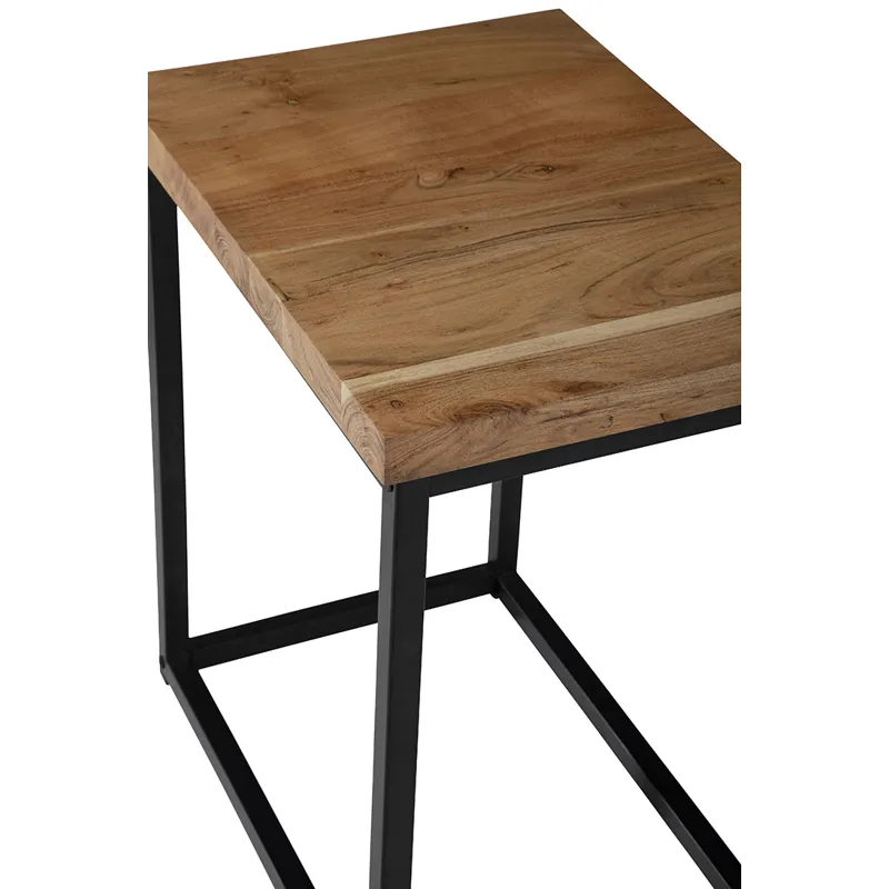 Ames Solid Wood Modern Chairside End Table