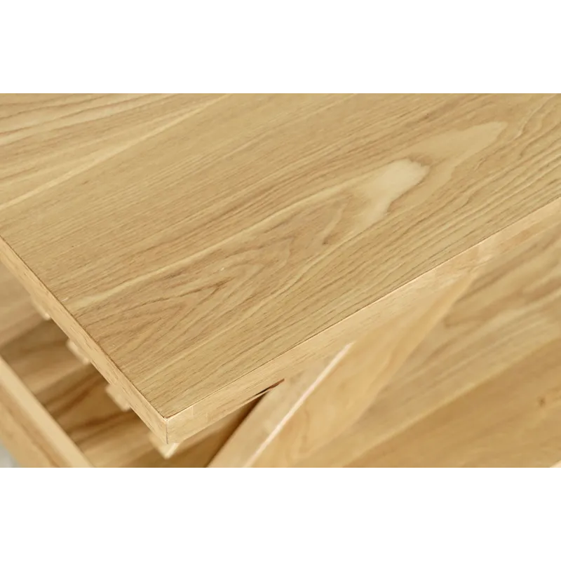 Anthology Contemporary 48\" Curved Base Coffee Table With Caster Wheels