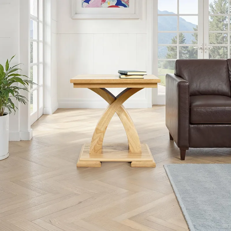 Anthology Contemporary Curved Base Square End Table