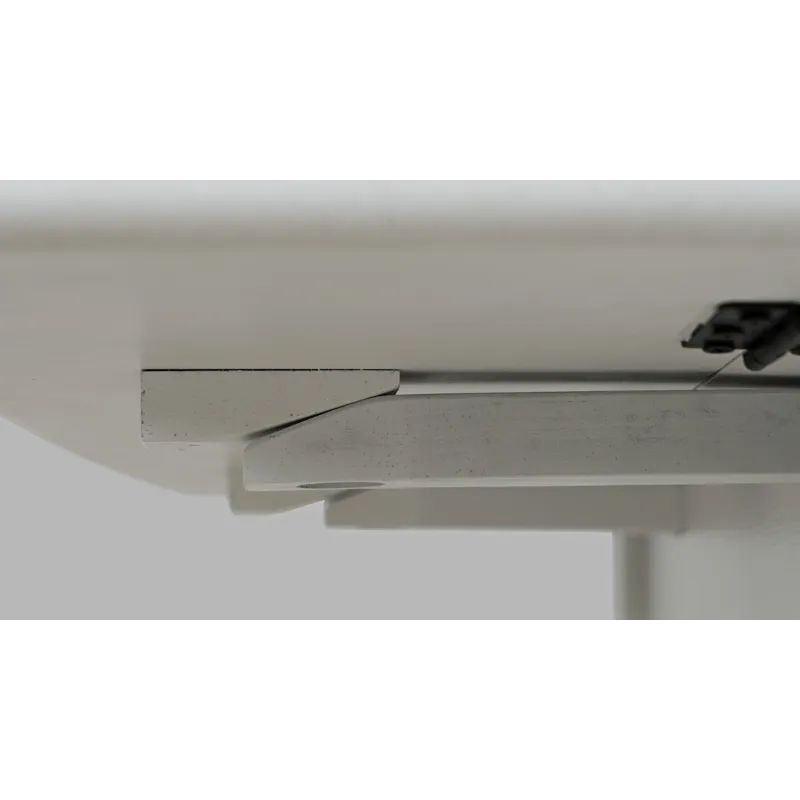 Eastern Tides Coastal Wire-Brushed Acacia Three Piece Cross-Back Dining Set