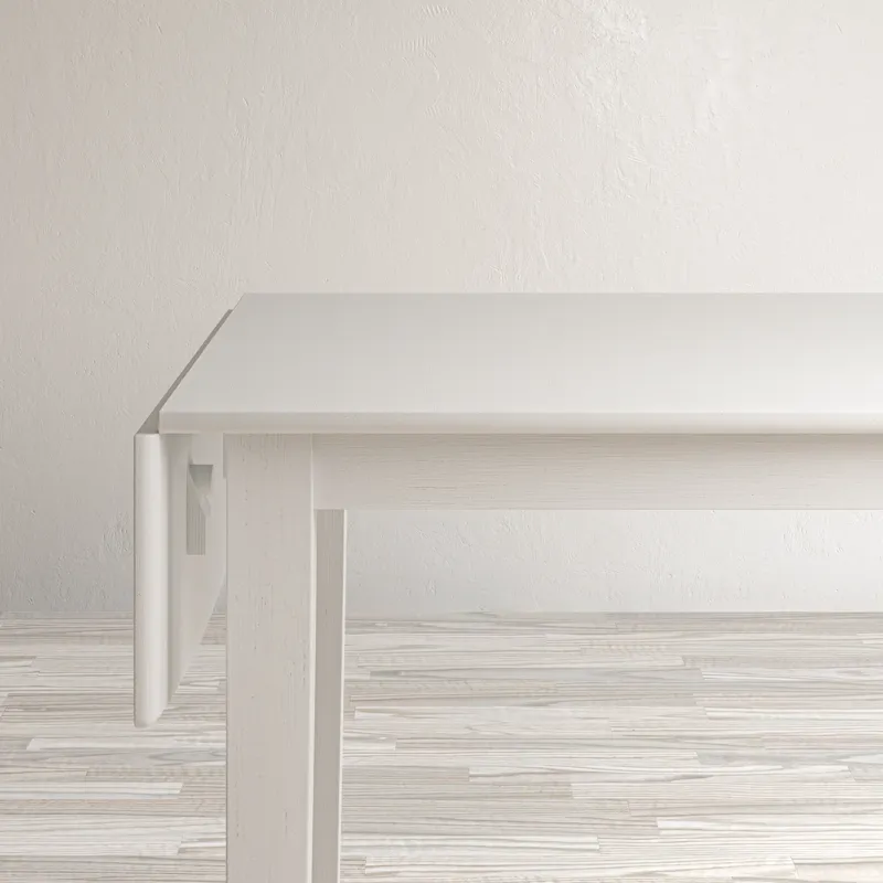 Eastern Tides Coastal Wire-Brushed Acacia Drop-Leaf Coastal Wire-Brushed Acacia Dining Table