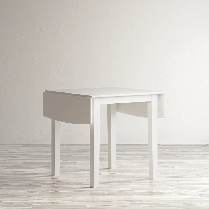 Eastern Tides Coastal Wire-Brushed Acacia Drop-Leaf Coastal Wire-Brushed Acacia Dining Table