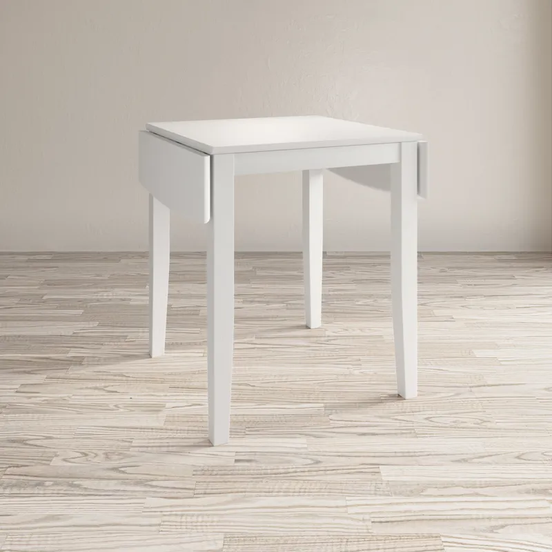 Eastern Tides Coastal Wire-Brushed Acacia Drop-Leaf Counter Height Dining Table