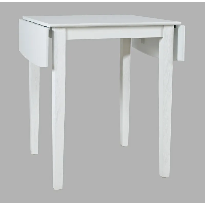 Eastern Tides Coastal Wire-Brushed Acacia Drop-Leaf Counter Height Dining Table