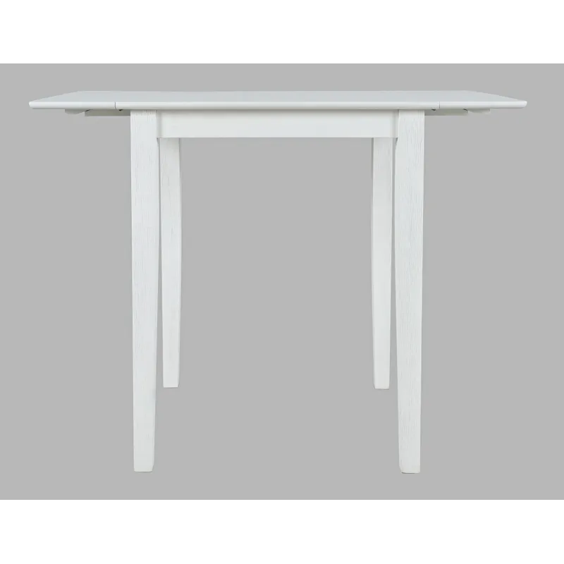 Eastern Tides Coastal Wire-Brushed Acacia Drop-Leaf Counter Height Dining Table
