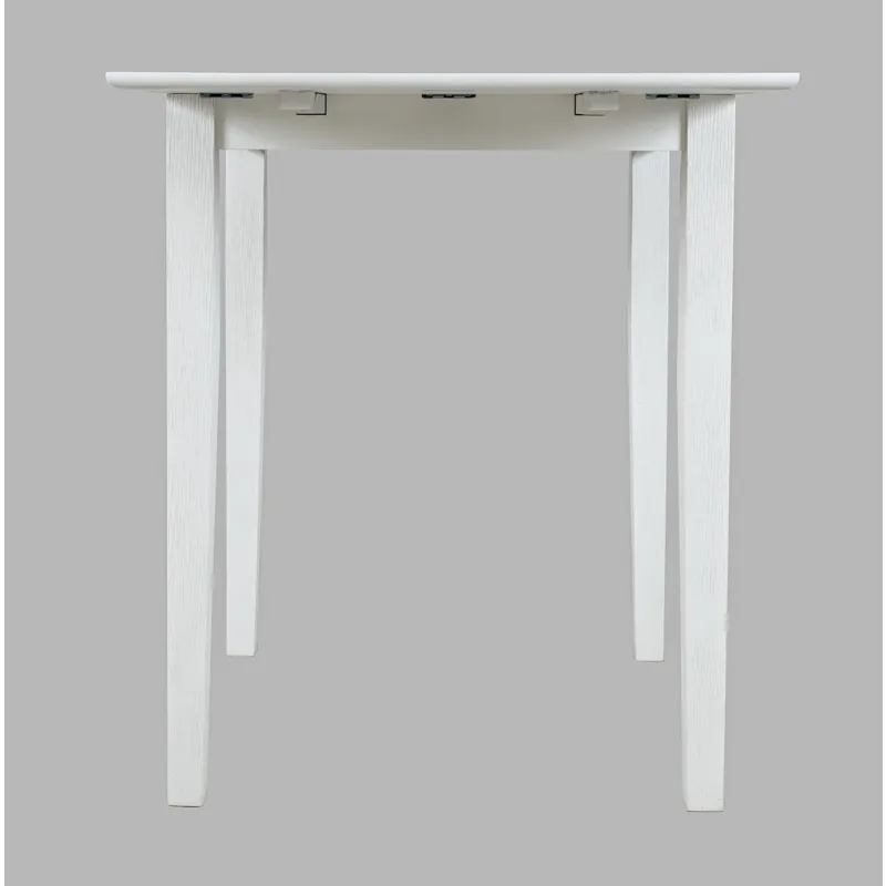 Eastern Tides Coastal Wire-Brushed Acacia Drop-Leaf Counter Height Dining Table