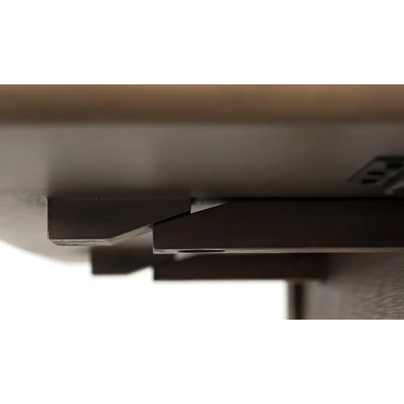 Eastern Tides Coastal Wire-Brushed Acacia Three Piece Backless Counter Height Dining Set