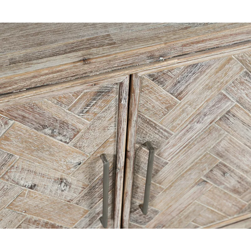 Gramercy Mid-Century Modern Chevron Two Door 40\" Accent Chest