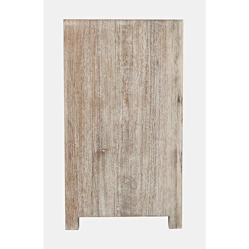 Gramercy Mid-Century Modern Chevron Three Door 60\" Accent Cabinet