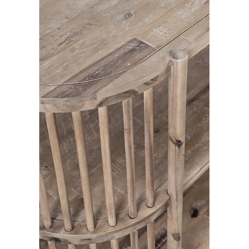 Rhapsody Mid-Century Modern 36\" Open Storage Console Bookcase