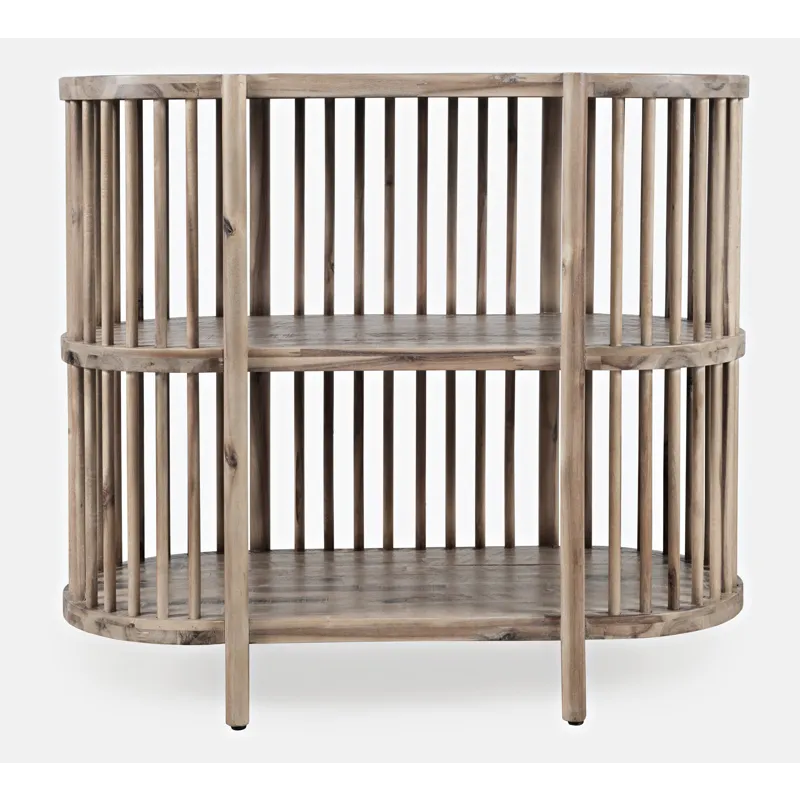 Rhapsody Mid-Century Modern 36\" Open Storage Console Bookcase