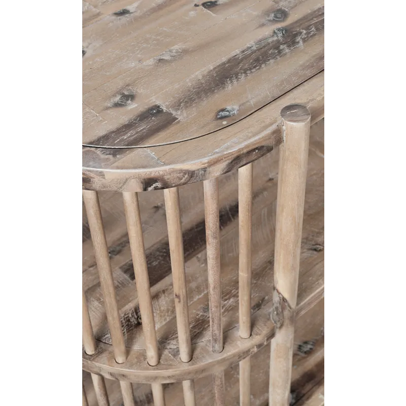 Rhapsody Mid-Century Modern 54\" Open Storage Accent Cabinet