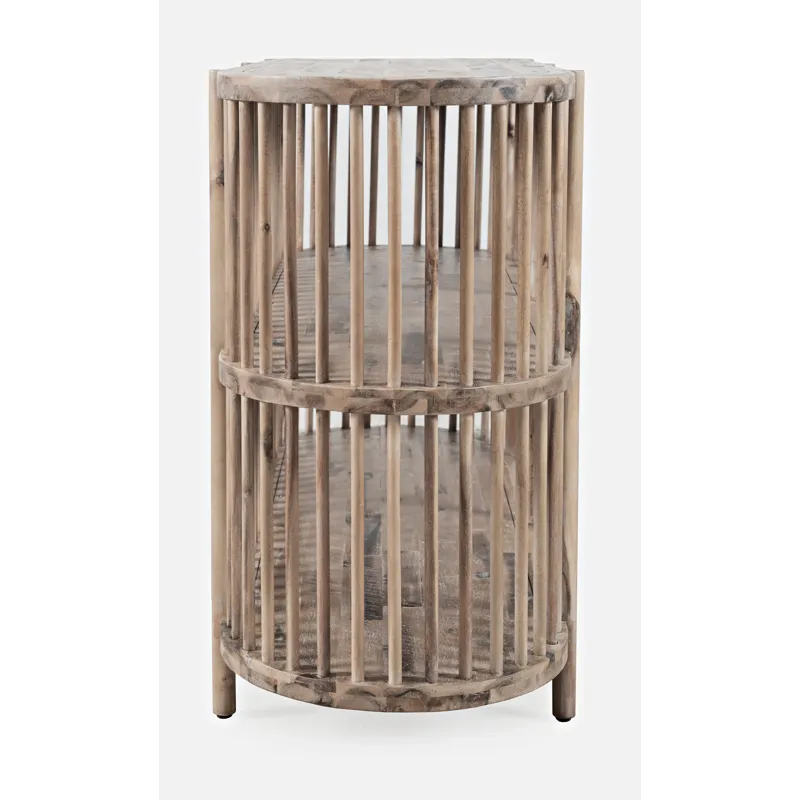 Rhapsody Mid-Century Modern 54\" Open Storage Accent Cabinet