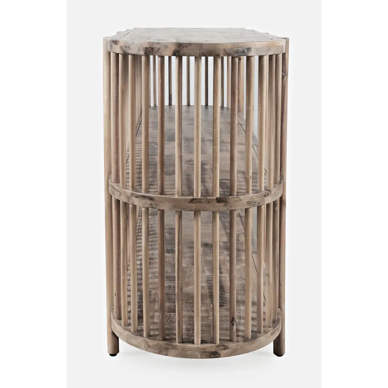 Rhapsody Mid-Century Modern 72\" Open Storage Sideboard Cabinet