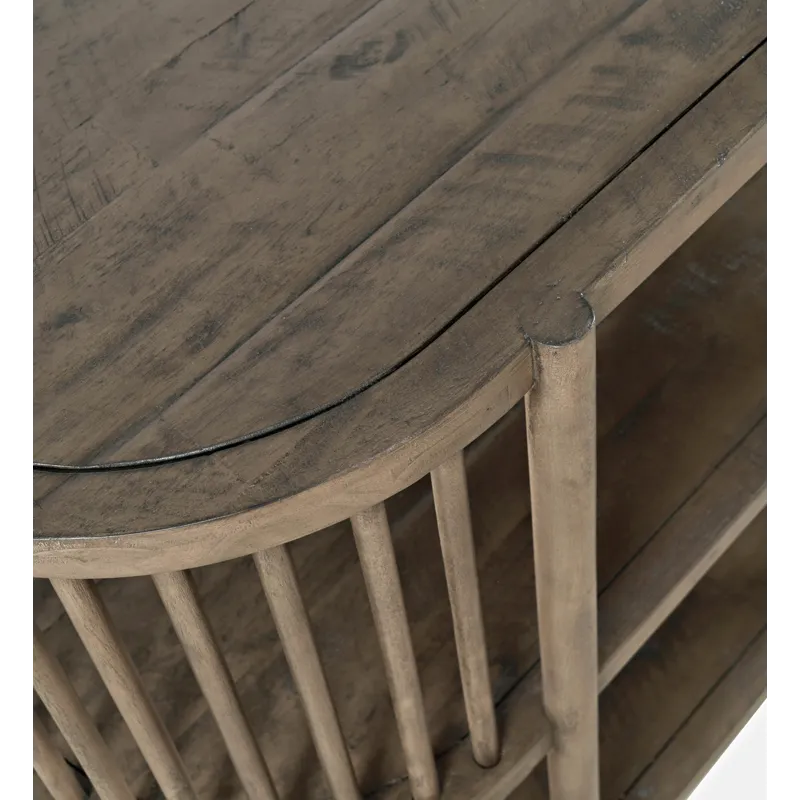 Rhapsody Mid-Century Modern 36\" Open Storage Console Bookcase