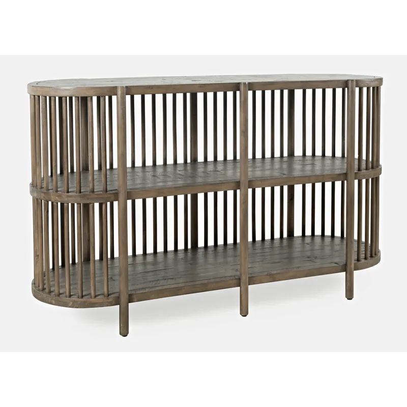 Rhapsody Mid-Century Modern 54\" Open Storage Accent Cabinet