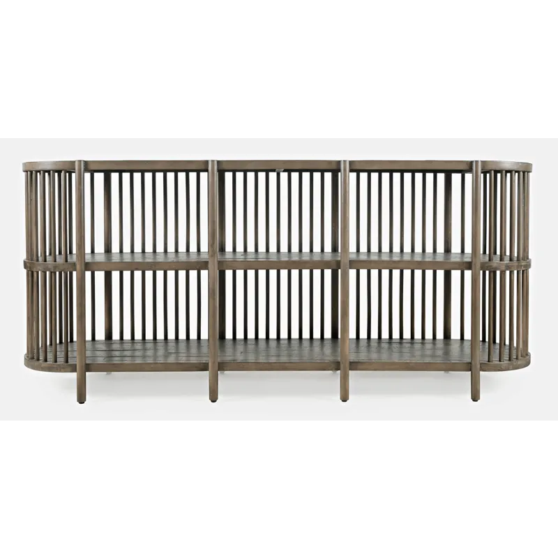 Rhapsody Mid-Century Modern 72\" Open Storage Sideboard Cabinet