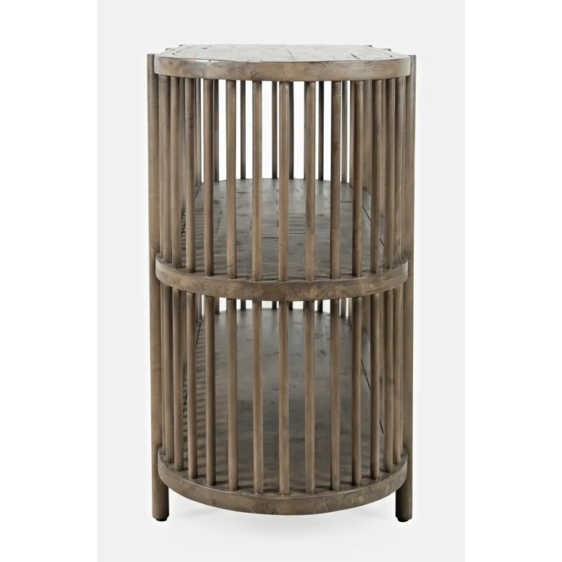 Rhapsody Mid-Century Modern 72\" Open Storage Sideboard Cabinet