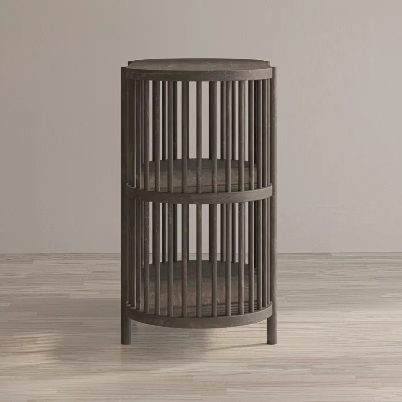 Rhapsody Mid-Century Modern 36\" Open Storage Console Bookcase