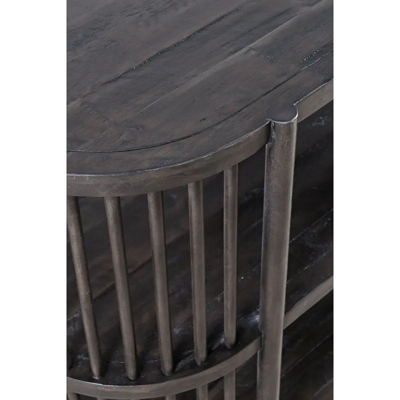 Rhapsody Mid-Century Modern 36\" Open Storage Console Bookcase