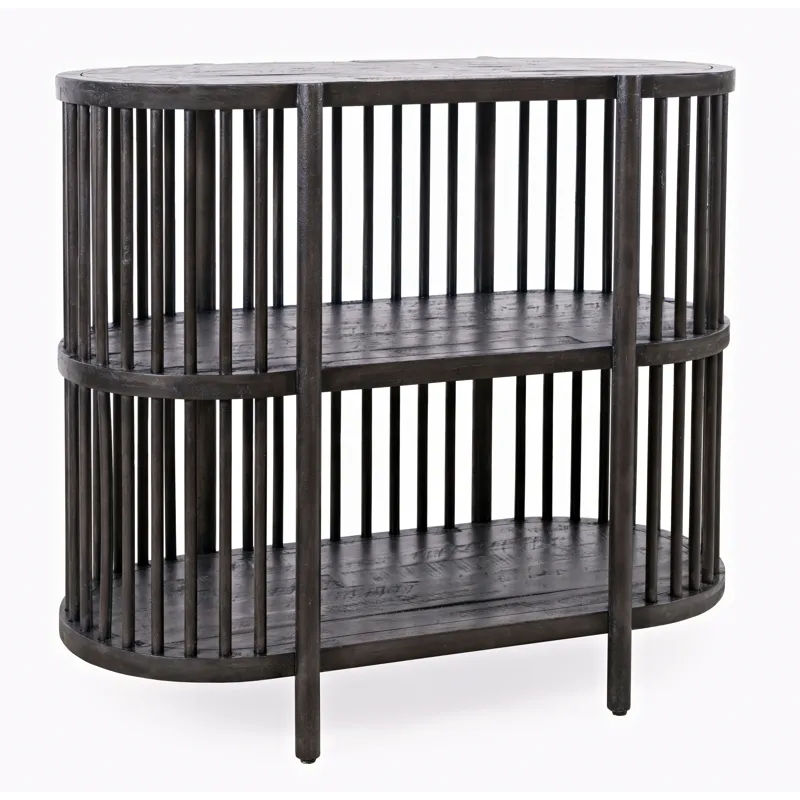 Rhapsody Mid-Century Modern 36\" Open Storage Console Bookcase